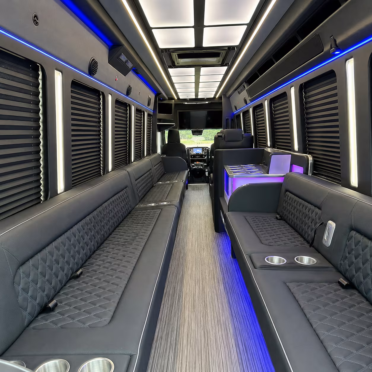 yakima party bus rental interior